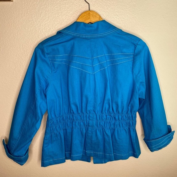 Joan Rivers Caribbean Blue Blazer Size Small - Picture 7 of 8